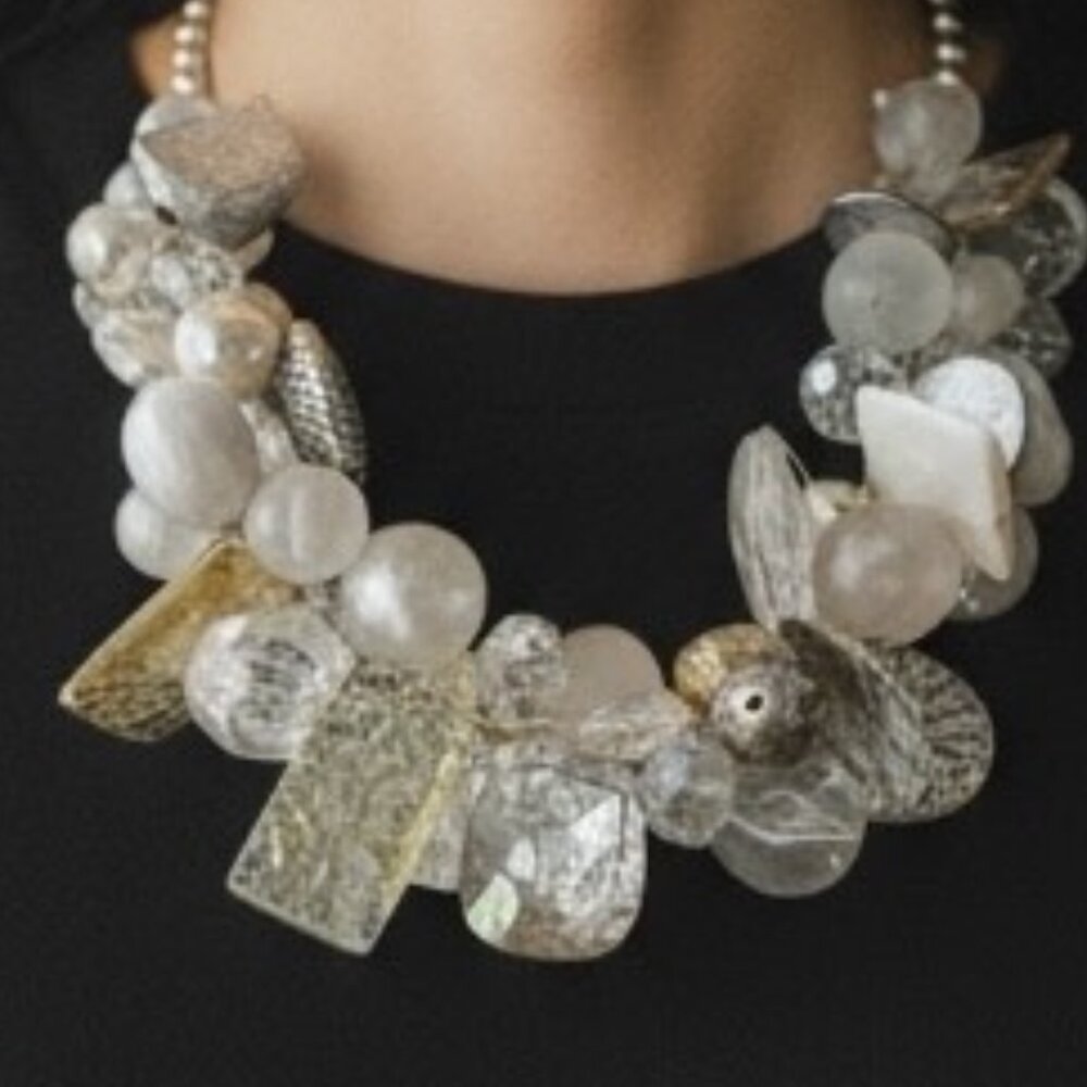 This is a one-of-a-kind statement necklace.